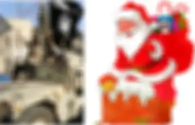 Sempat Hilang Bak Ditelan Bumi, Seisi Dunia Gempar Lihat Poster Kepala Santa Claus Dipenggal Beserta Pesan Mengerikan yang Ditinggalkan oleh ISIS, Ini Isi Suratnya
