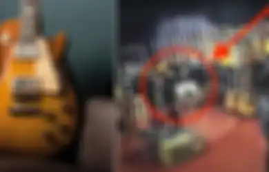 Bukan untuk Ditiru! Orang Ini Nekat Curi Gitar Gibson Les Paul dengan Cara Dimasukin ke Celana Gombrongnya