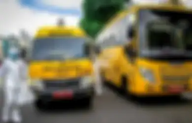 Omicron Meningkat, Bus Sekolah di DKI Jakarta Dialihfungsikan Angkut Pasien Covid-19