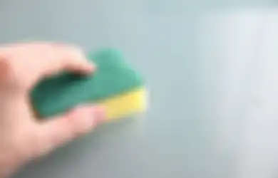 Nyesel Baru Dicoba Sekarang, Ternyata Iseng Tabur Garam ke Spons Cuci Piring Selama 10 Menit, Ternyata Efeknya Bikin Kaget