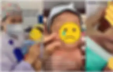 Demi Konten Semata, Oknum Nakes Sembrono Cubit hingga Unyel-unyel Pipi Bayi Sampai Nangis, Warganet Meradang: Paham SOP Nggak Sih!