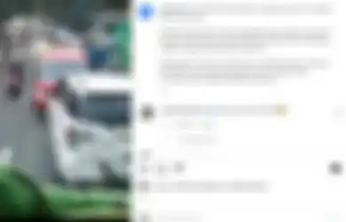Dipukul Mundur Hingga Balik ke Jalurnya, Angkot Lawan Arus Terdiam Dihadang Mobil Ini, Warganet: Pelajaran Buat Kendaraan yang Suka Ambil Bahu Jalan
