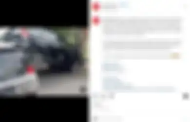 Viral! Mobil CRV Ini Hampir Terbalik Gara-gara Seruduk Tiang Listrik, Warganet: Mungkin Masih Belajar atau Ngantuk