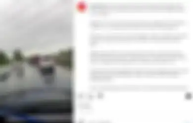 Viral, Aksi Adu Senggol Truk dan Mobil Grand Max di Jalan Tol Terekam Kamera,  Warganet: Bahaya Itu Jalanan Hujan Ngeri Kepleset