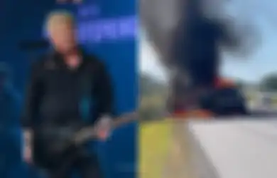 Mobil yang Dikendarai The Offspring Terbakar Di Perjalanan Ke Konser