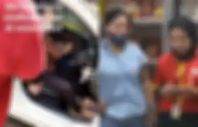 Malunya Gak Ketulungan, Tak Hanya Cokelat, Emak-emak Naik Mobil Mercy Ternyata Ambil Barang Lain di Alfamart
