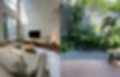 Ternyata Ada di Jakarta Timur, Rumah Modern Tropis ini Terasa Seperti Berada di Resort Pulau Dewata.