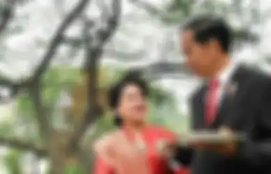 Lakukan Kunjungan Bersama Presiden Jokowi di Tempat Megah Ini, Penampilan Iriana Jokowi Langsung Jadi Sorotan Gegara Pakai Alas Kaki Ini