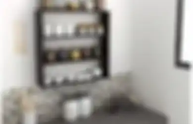 Kitchen Set Kepenuhan? Coba Pasang Rak Dinding Minimalis Model Begini, Dapur Mungil Tampak Kian Cantik di Foto Ini