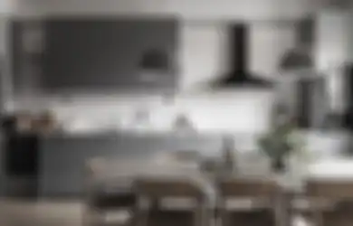 Jangan Ragu Pilih Warna Abu-abu, Desain Dapur Minimalis Terlihat Kinclong Cukup dengan 6 Trik Begini, Foto Hasilnya Dipuji-puji