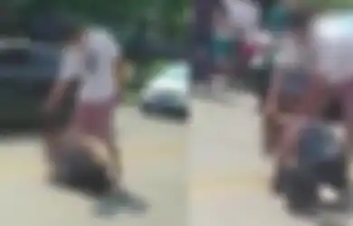 Pasang Badan Bela Ibunya, Pemuda Ini Gasak Pelakor di Depan Umum: Orangtuaku Bercerai, Semua Salahmu!