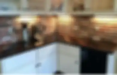 Agar Foto Dapur Kecil Terlihat Segar, Backsplash Diberi Sentuhan Kreatif Seperti Begini