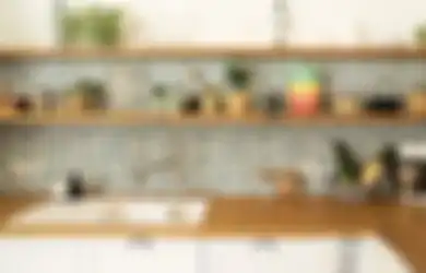 Gak Nyangka Foto Hasilnya, Dapur Mungil Tampak Unik, Dipasangi Rak Piring Model Begini