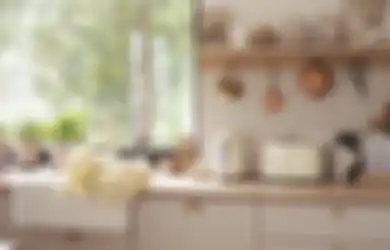 Kitchen Set Warna Alami Dibahas, Potret Tren Desain Dapur Mungil Punya Ciri Tak Biasa