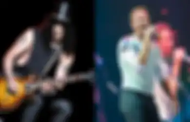 Begini Jadinya Kalau Gitaris Slash dari Guns N 'Roses Join Coldplay