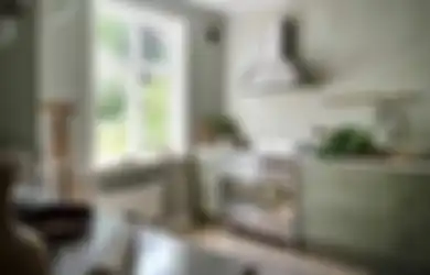 4 Potret Dapur Minimalis Warna Hijau Sage, Bak dari Pinterest