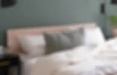 Potret Kamar Tidur Minimalis Warna Hijau Sage yang Bikin Jatuh Hati