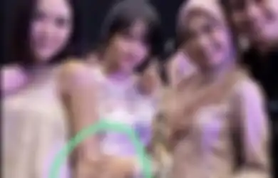 Fuji Pegang Lengan Gisel di Resepsi Kiky Saputri, Fotonya Bikin Salfok 