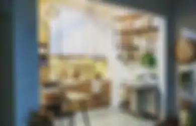 Fotonya Kelihatan Lebih Lega, Desain Dapur Kecil Dibuat Model Begini