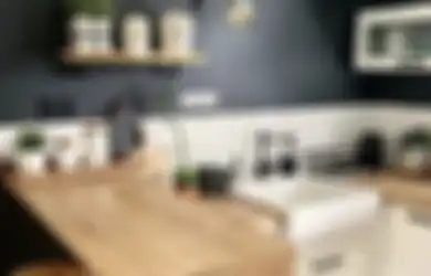 Trik Desain Interior Dapur Sempit Kekinian, Bermain Warna Agar Fotonya Terlihat Berbeda