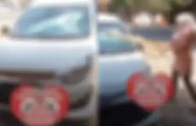 HEBOH Istri Sah Rusak Mobil Suami Sampai Remuk, Murka Dapati Pasangannya Selingkuh dengan Wanita Lain