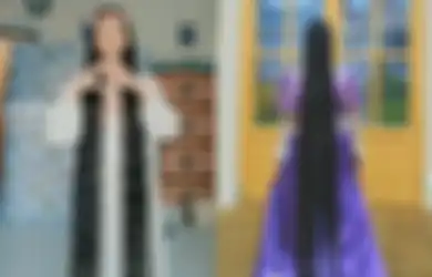 Viral di TikTok Berlian si Rapunzel Lokal, Keramas 12 Hari Sekali dan Tak Potong Rambut Selama 19 Tahun