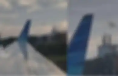 Layangan Nyangkut di Sayap Pesawat Garuda Indonesia Viral di Tiktok, Penerbangan Ditunda
