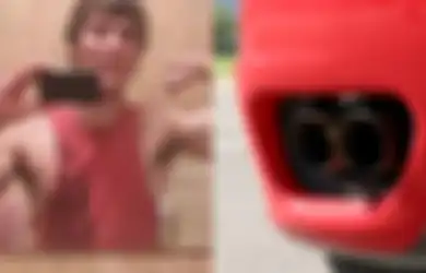 Mentang-mentang Berlubang! Pemuda Nekat Perkosa Knalpot Mobil Sampai Tak Hiraukan Kedatangan Polisi
