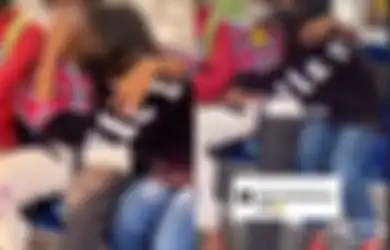 Kelakuan Mesum ABG di Kereta Viral di Tiktok, Tak Segan Cium Pipi hingga Bodoamat Jadi Tontonan Penumpang
