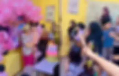 Viral di TikTok Hebohnya Party Ultah Anak Dihadiri Anggota Geng Orang Tua, Netizen: Ulang Tahun Paling Brutal
