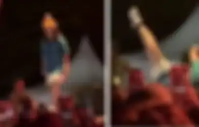 'Udah Jatuh Ketimpa Sound', Aul Tutorial Hidub Nyusruk saat Asyik Hibur Penonton di Atas Panggung hingga Viral di TikTok