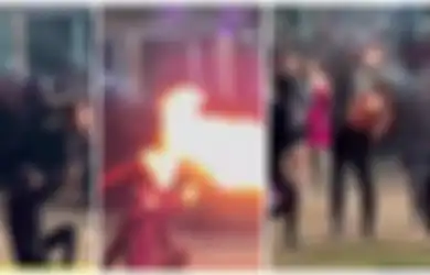 Viral Video Detik-detik Jenggot Master Limbad Terbakar saat Atraksi Api di Madiun, Sang Pesulap Langsung Dilarikan ke RS