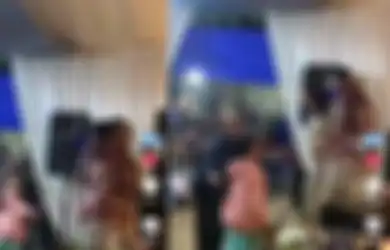 Kena Labrak Anak dan Istrinya hingga Dilempar Sandal, Aksi Pria Berjoget dengan Biduan Ini Viral di TikTok