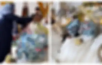 FANTASTIS! Tubuh Pengantin 'Tenggelam' Dalam Saweran Uang dari Tamu Undangan, Netizen Heboh Cari Jodoh Pria Madura