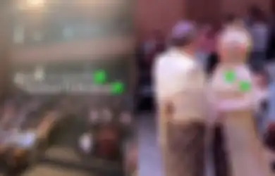 Viral di TikTok Pernikahan Pengantin di Tangerang dengan Dekorasi Ala Bioskop, Tamu Duduk di Bangku Penonton