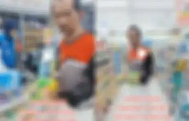 Tak Terima Harus Beli Kantong Kresek, Bapak-bapak Bersarung Protes di Minimarket, Respon Kasir Tuai Sorotan