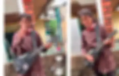Sukses Hibur Warga dengan Aksinya, Sosok Pengamen yang Mirip Rhoma Irama Ini Viral di TikTok