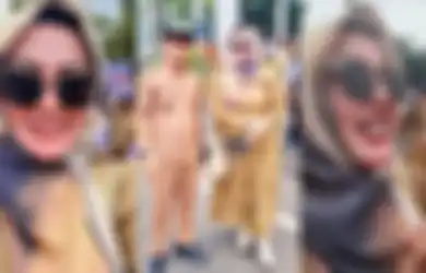 Penampilan Glamor Kades Wiwin Komalasari Bawa Tas Branded Saat Demo Tuai Sorotan, Berikut Potret Nyentriknya