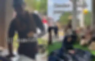 Viral di TikTok Pernikahan Bertema Pasar Malam, Pengantin Sajikan Berbagai Makanan, Santai Santap Sanjian Sambil Lesehan