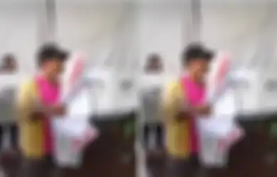  Pria Kebingungan Lipat Surat Suara Usai Salurkan Hak Pilih, Berujung Pasrah hingga Lakukan Ini