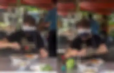 Aksi Pria Pakai Apple Vision Pro Sambil Makan Soto di Warung Viral, Netizen Auto Keheranan