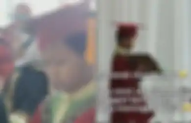 Momen Pilu Bocah Lelaki Tahan Tangis Viral di TikTok, Sedih Dengar Kabar sang Ayah Meninggal Beberapa Menit Sebelum Wisuda