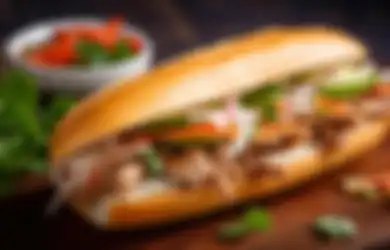 Resep Banh Mi Vietnam dengan Isian Ayam Panggang dan Acar Lezat