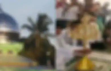 Hiasan Lafaz Allah Berlapis Emas Senilai Rp3 Miliar di Masjid Pulau Buru Hilang, Warga Temukan Tangga Misterius Hanyut di Kali