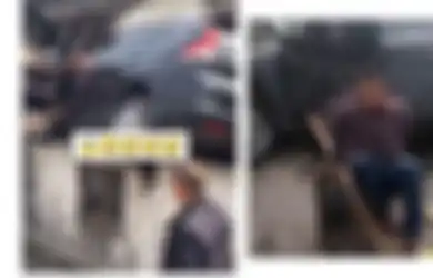 Kemarin Motor, Kini Giliran Mobil yang Nyangkut di Atap Rumah, Videonya Auto Viral