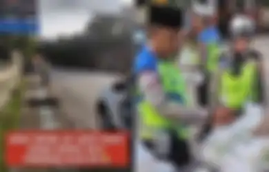 Dikira Sweeping, Polisi Lalu Lintas Bagi-bagi Takjil Sepi Peminat hingga Tak Ada yang Berani Lewat