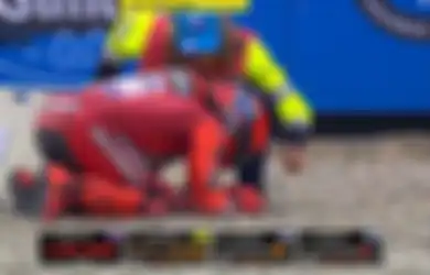 Parahnya Crash Marc Marquez di Practice MotoGP Belanda 2025, Mati Rasa Sampai Sulit Bernapas