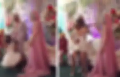 Padahal Istri di Pelaminan, Pengantin Pria Ini Malah Asyik Bergoyang dengan Biduan di Tengah Pesta, Mempelai Wanita yang Awalnya Diam Saja Akhirnya Tak Tahan hingga Bereaksi Seperti Ini