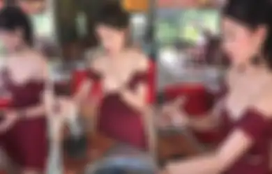 Bikin Pria Menelan Ludah, Begini Penampilan Super Seksi Penjual Mie  yang Viral dan Jadi Sorotan