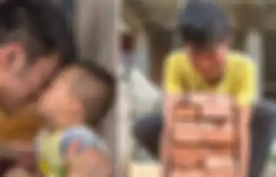 Menyedihkan! Anak Ini Kerja Jadi Tukang Bangunan Demi Perawatan Kanker Adiknya